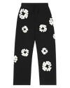 Cotton Wreath Baggy Sweatpants Black