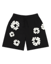 Cotton Wreath Sweatshorts Black