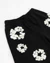 Cotton Wreath Sweatshorts Black