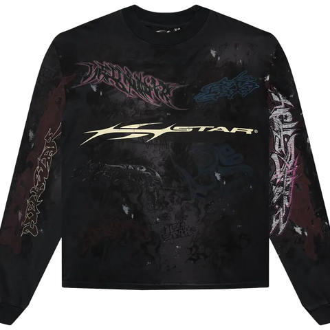 Stadium GoodsGraffiti L/S T-Shirt Black "Black" HSR046