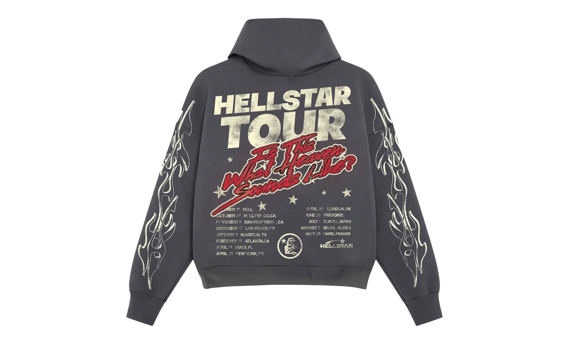 Stadium GoodsMensApparelHellstarRecords Tour Hoodie "Faded Black" HSR040