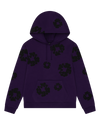 Black Cotton Wreath Hoodie Grey