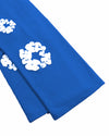 Cotton Wreath Baggy Sweatpants Blue