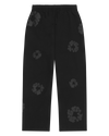 Mono Cotton Wreath Baggy Sweatpants Black