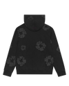 Mono Cotton Wreath Zip Hoodie Black