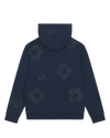 Mono Cotton Wreath Hoodie Navy