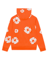 Cotton Wreath Zip Hoodie Orange