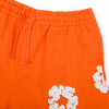 Cotton Wreath Sweatshorts Orange