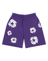 Cotton Wreath Sweatshorts Purple