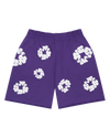 Cotton Wreath Sweatshorts Purple