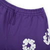 Cotton Wreath Sweatshorts Purple