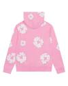Cotton Wreath Zip Hoodie Pink