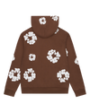 Cotton Wreath Zip Hoodie Brown