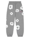 Pinstripe Wreath Sweatpants Grey