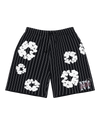 Pinstripe Wreath Sweatshorts Grey