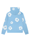Cotton Wreath Hoodie Light Blue