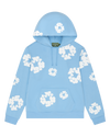 Cotton Wreath Hoodie Light Blue
