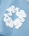 Cotton Wreath Sweatshorts Light Blue