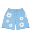 Cotton Wreath Sweatshorts Light Blue