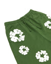 Cotton Wreath Sweatshorts Green