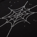 RHINESTONE SILK HOODIE