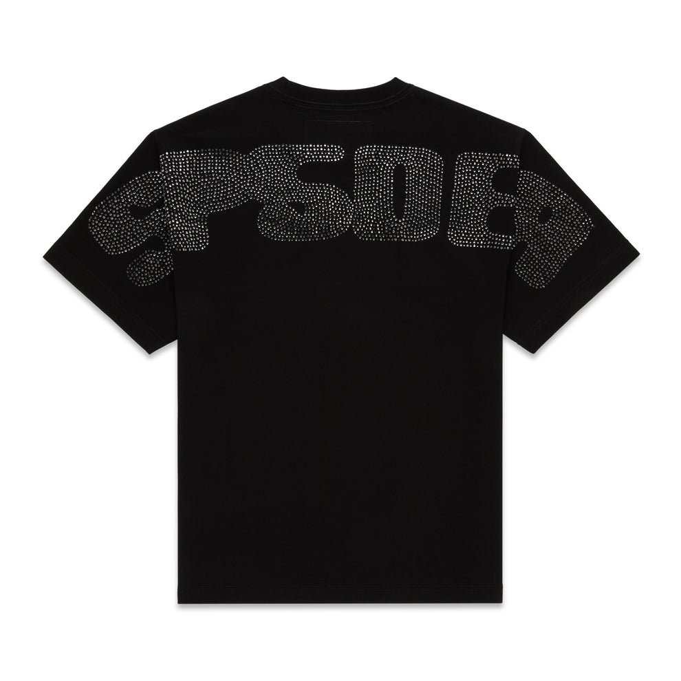 RHINESTONE SILK TEE