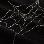RHINESTONE SILK TEE