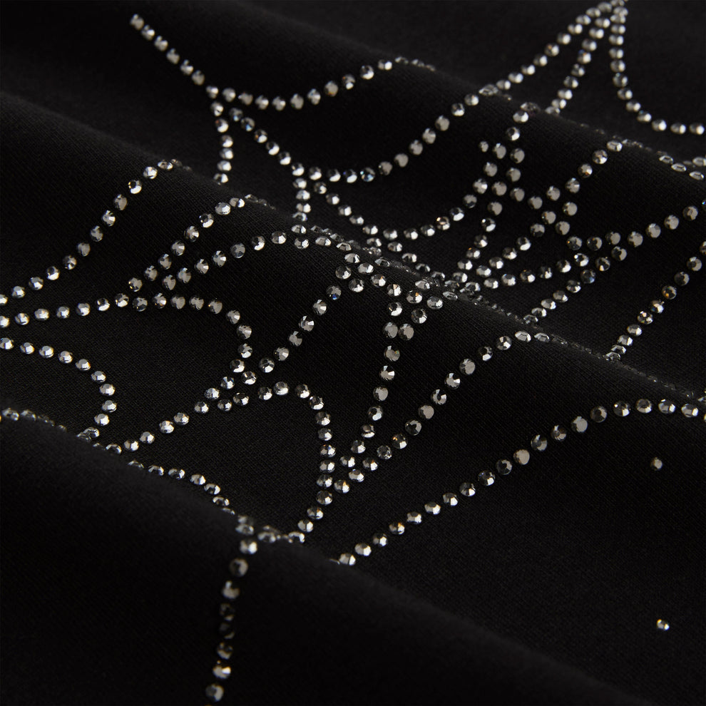 RHINESTONE SILK TEE
