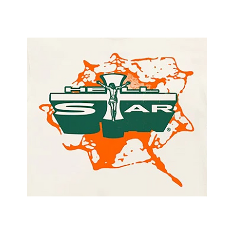 Stadium GoodsJesus Emblem T-Shirt "White/Orange" HSR048