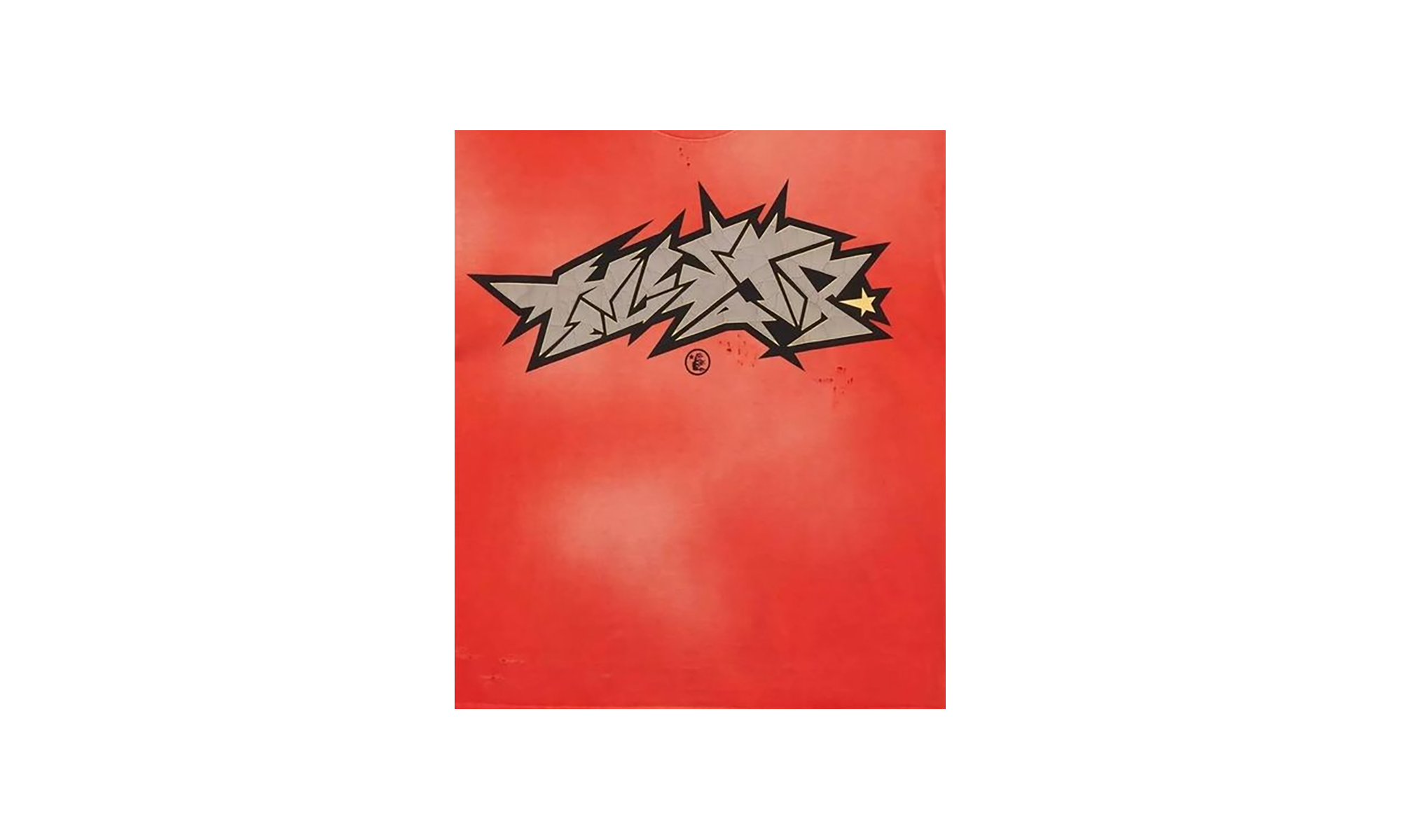 Stadium GoodsMensApparelHellstarCrack Print T-Shirt "Red" HSR043