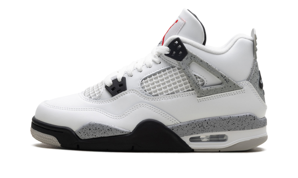 Stadium GoodsGrade SchoolShoesJordanAir Jordan 4 Retro GS "White Cement" IB4171 100