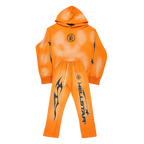 Stadium GoodsFire Hoodie with Flare Bottom Sweatpants (Full Set) "Orange" HSR133