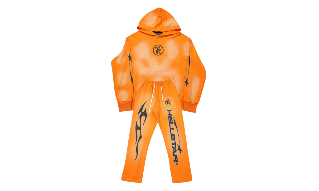 Stadium GoodsFire Hoodie with Flare Bottom Sweatpants (Full Set) "Orange" HSR133