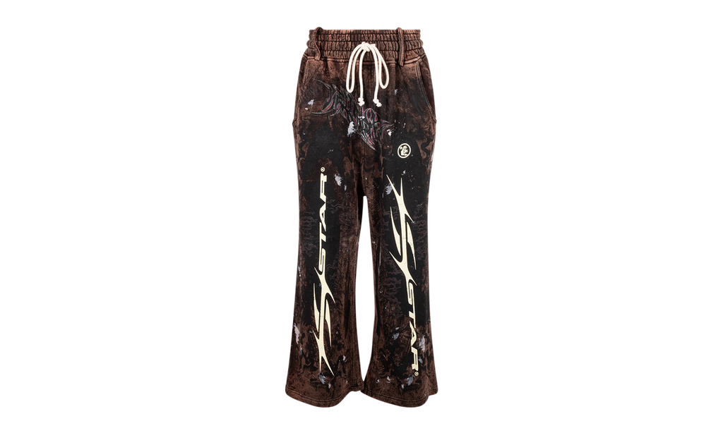Stadium GoodsMensApparelHellstarGraffiti Sweatpants "Brown" HSR014