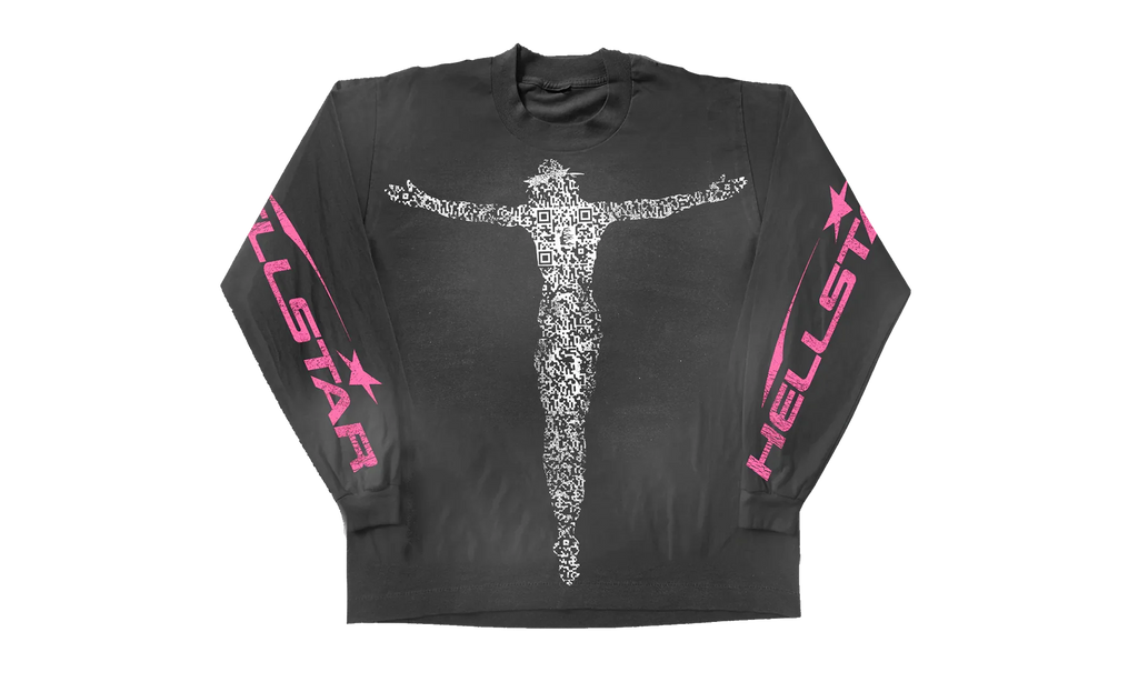 Stadium GoodsStudios QR Christ L/S T-Shirt "Washed Black" HSR056