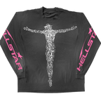 Stadium GoodsStudios QR Christ L/S T-Shirt "Washed Black" HSR056