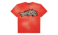 Stadium GoodsMensApparelHellstarCrack Print T-Shirt "Red" HSR043