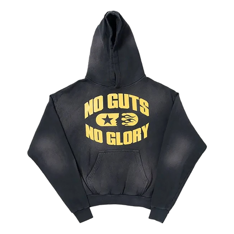 Stadium GoodsMensApparelHellstarHellstar No Guts No Glory Hoodie "BLACK" 9357 1FW230106NGNGH WASH