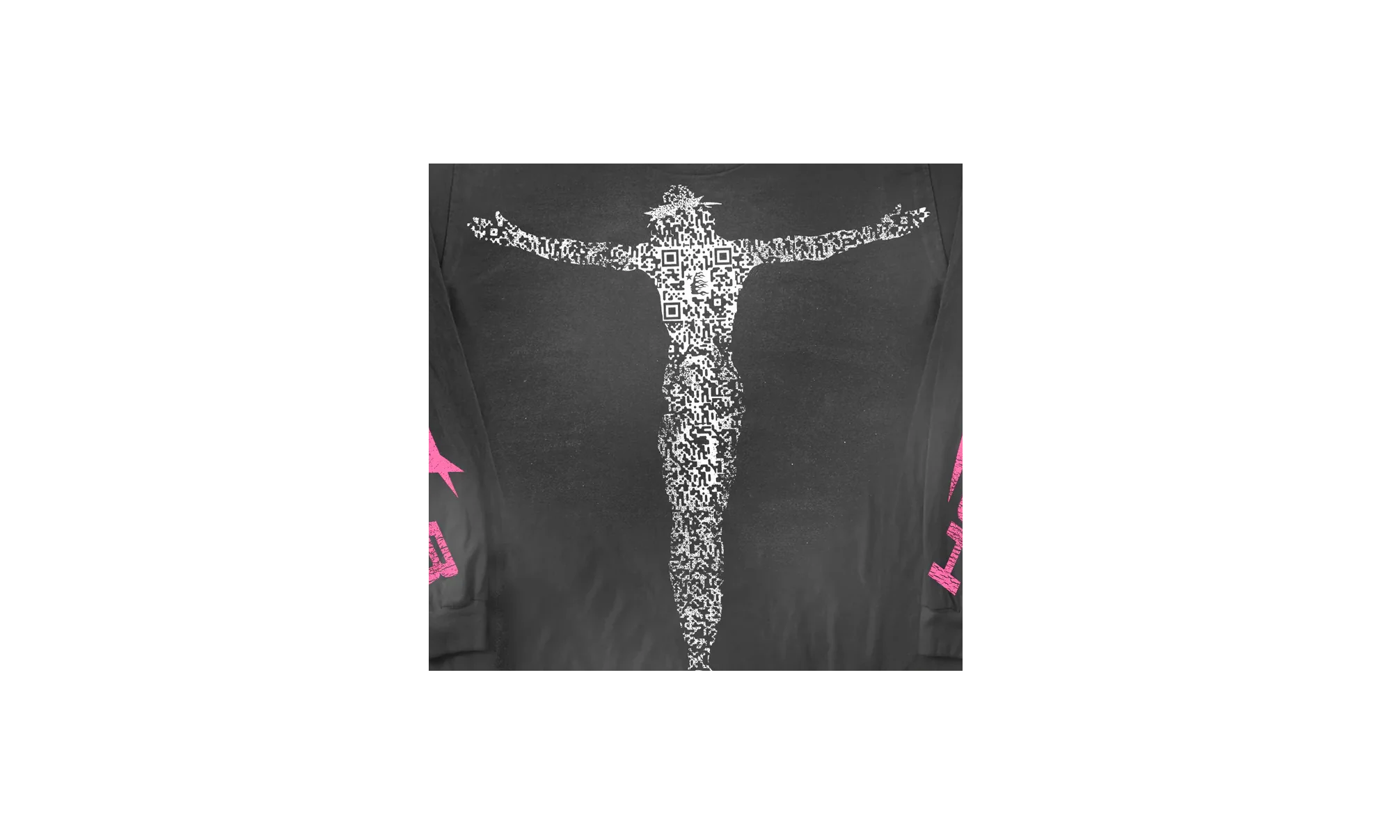 Stadium GoodsStudios QR Christ L/S T-Shirt "Washed Black" HSR056