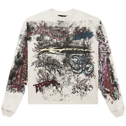 Stadium GoodsGraffiti L/S T-Shirt "White" HSR045