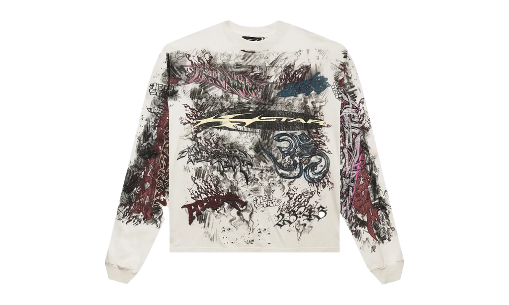 Stadium GoodsGraffiti L/S T-Shirt "White" HSR045