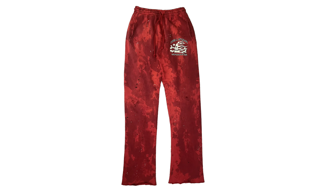 Stadium GoodsSports Lava Wash Tie-Dye Sweatpants "Red" HSR151