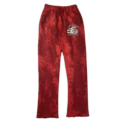 Stadium GoodsSports Lava Wash Tie-Dye Sweatpants "Red" HSR151